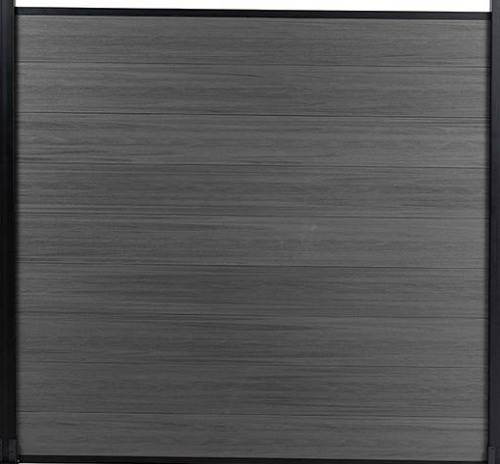 Silver Grey composite fence finish