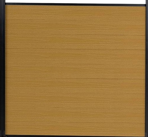 Teak composite fence finish