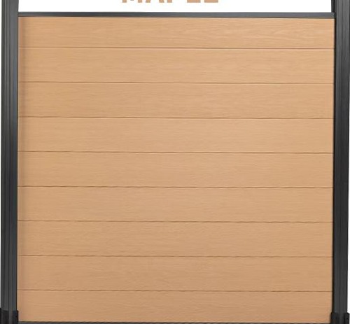 Maple composite fence finish