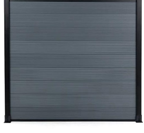Light Grey composite fence finish