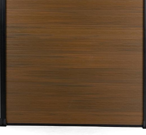 Walnut composite fence finish