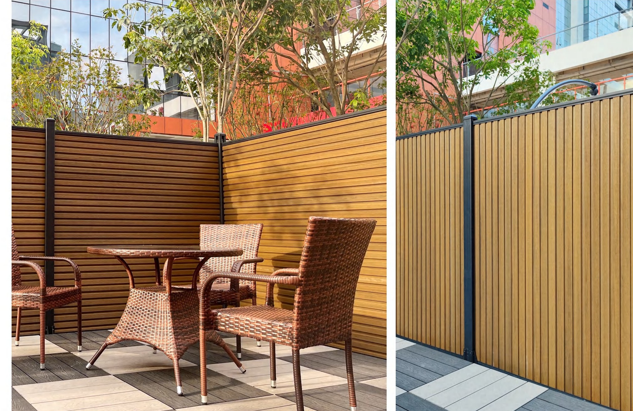 Architectural slat wall — Co-extruded WPC